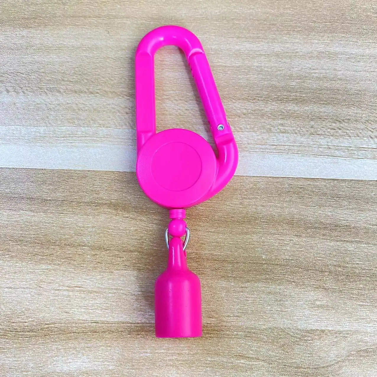 Retractable Lighter Holder with Carabiner Clip