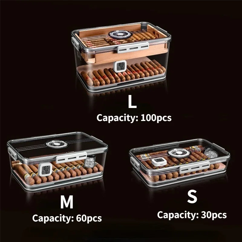 Cigar Humidor with Hygrometer