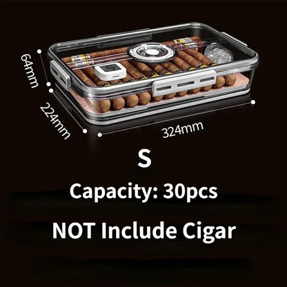 Cigar Humidor with Hygrometer