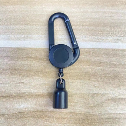 Retractable Lighter Holder with Carabiner Clip