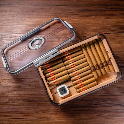 Cigar Humidor with Hygrometer