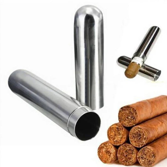 Stainless Steel Cigar Tube Case