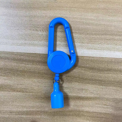 Retractable Lighter Holder with Carabiner Clip