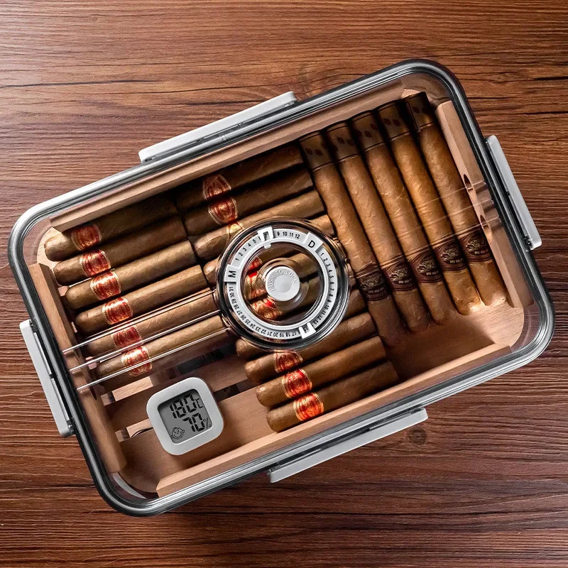 Cigar Humidor with Hygrometer